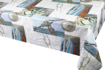 Pvc Printed fitted table covers Custom