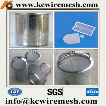 Stainless steel etching filter