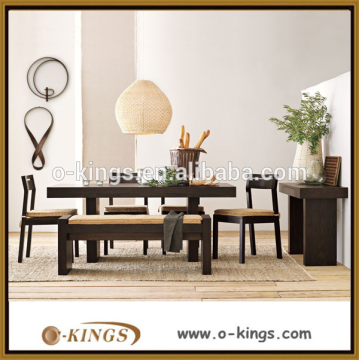 Wooden Dining table chairs benches side table sets