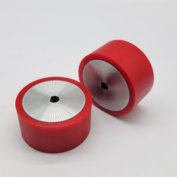 Eco-Friendly High Hardness 95A Silicone Roller Wheels Non-Slip Polyurethane Rubber Roller Wheels