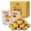 100% Yellow Beeswax Tea Light Candles