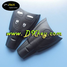 High quality 4 button remote key case with soft button key SAAB SAAB key