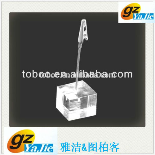acrylic/plastic hanging display clip/clip display for supermarket