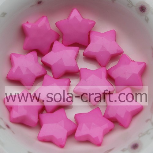 High Quality Opaque Acrylic Small Star Acrylic Solid Beads