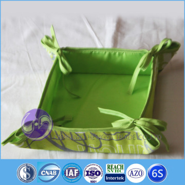 cotton linen fabric heated bread basket