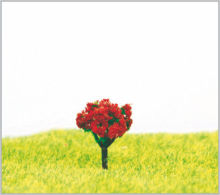 1.8cm Handmade Plastic Architectural Miniature Model Trees