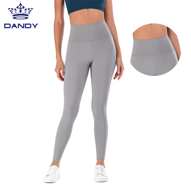 Grey unisex training leggings