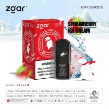 Zgar يمكن التخلص من خراطيش Vaping Pod 400 نفخة