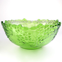 large funky glass salad bowls colored fruit bowls