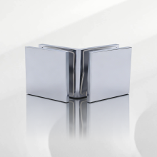 Chrome 90 Degree Glass to Glass Shower Clamps