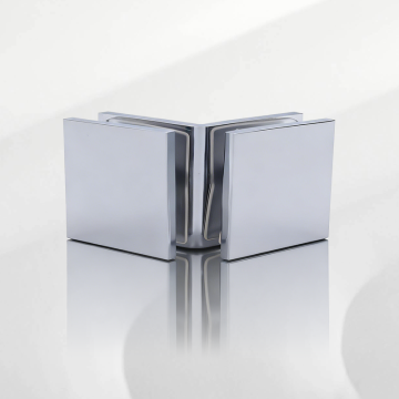 Chrome 90 Degree Glass to Glass Shower Clamps