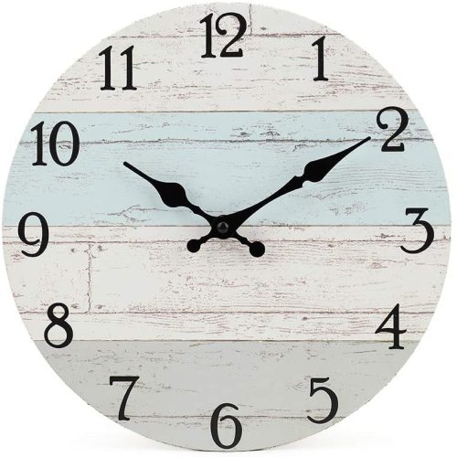 Silent Non Ticking Wooden Decorative Round Wall Clock