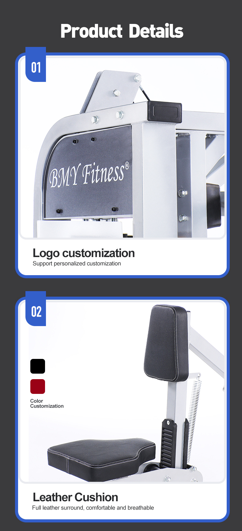 Lateral row fitness equipment