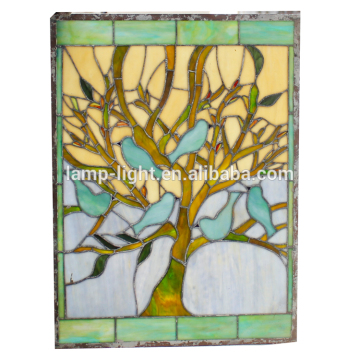 TW1824070, W18"H24" tiffany panel, hanging panel, tiffany windows, stained glass panel, stained glass windows