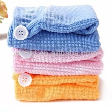 100% Polyester Microfiber Hair Towels Turban Head Wrap