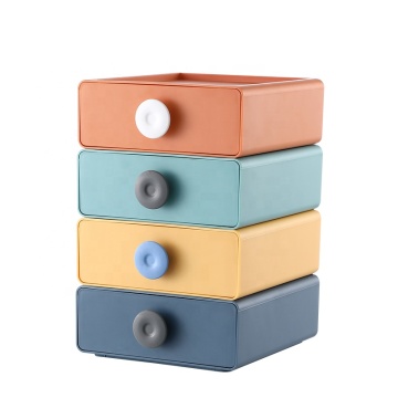 Colorful Small Stackable Plastic Desktop Drawers