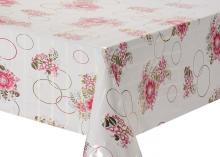 Transfer Printing Tablecloth with Silver snowflake