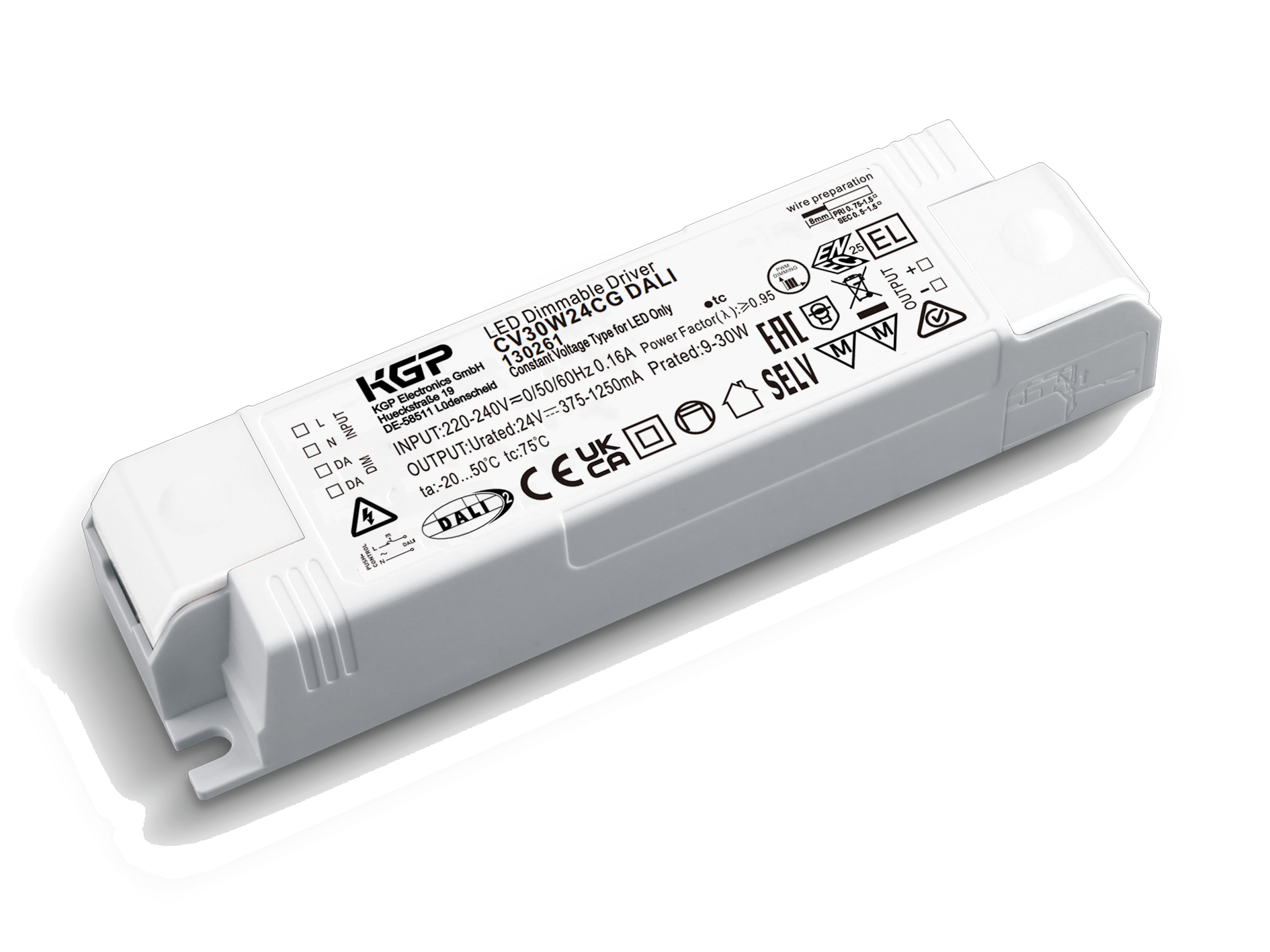 30W ECO святлодыёдны драйвер пастаяннага напружання 30W ECO Constant Voltage Led Driver