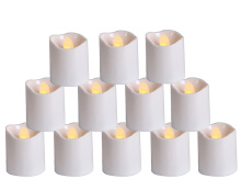 Warm White LED TeaLight Candle in Wave Shape