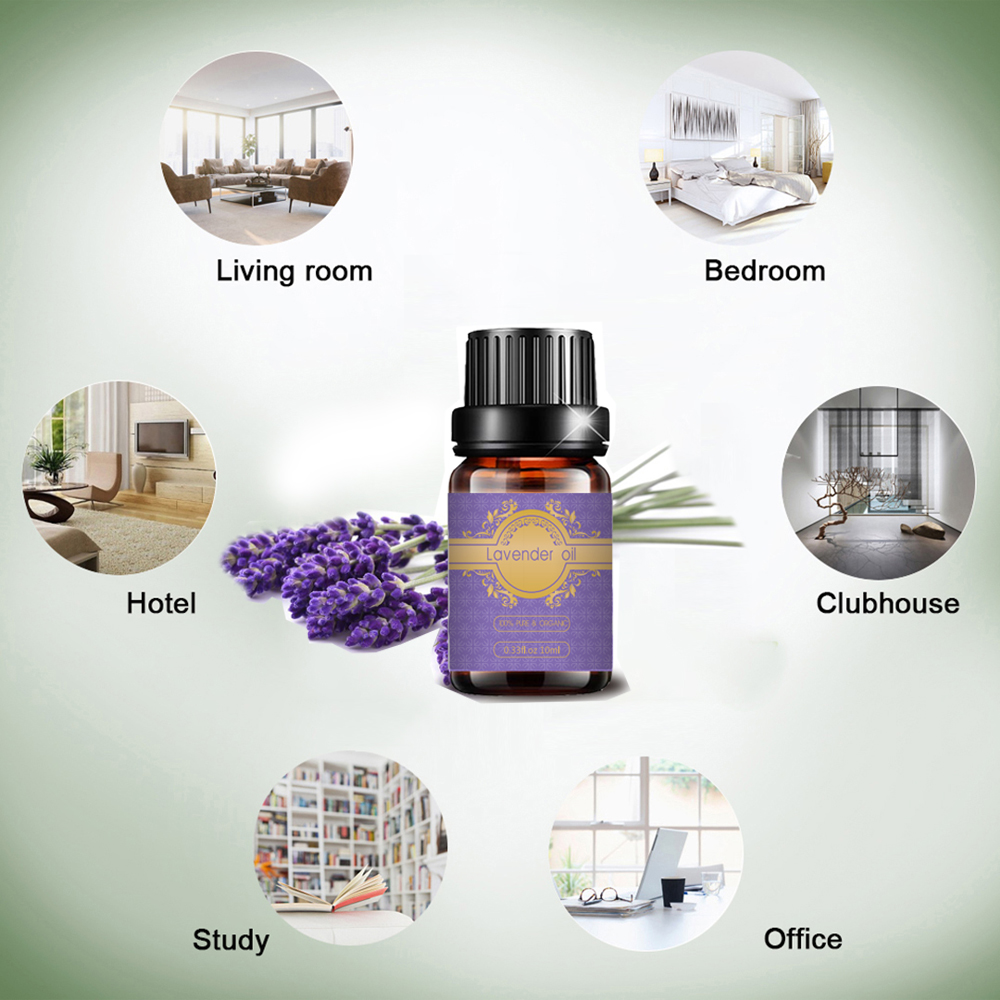 Fragancia masaje corporal de aceite de lavanda esencial para spa