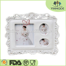 White wedding photos resin frame