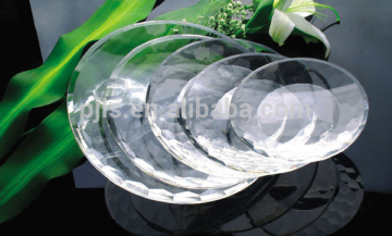 Crystal dishware plate glass plate