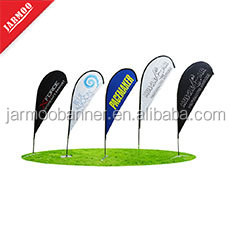 Custom Size Shape Aluminum And Fiberglass Mixed Pole Swooper Advertising Flag Pole With Or Without Base