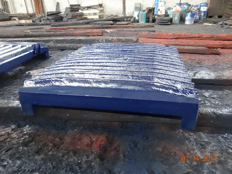 Placa de mandíbula do britador de mandíbulas Jaw Crusher Jaw Plate