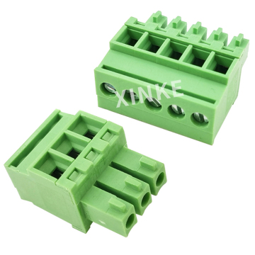 3.81mm pitch side vertical plug-in terminal socket plug