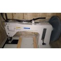 Máquina de coser de lockstitch de alimentación superior e inferior adicional de servicio pesado