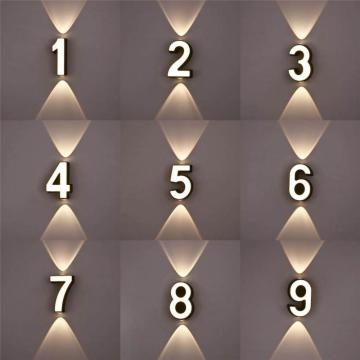 Outdoor Waterproof Residential Door Number Lights