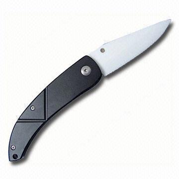 Pocket Knife with Ceramic Blade and Aluminum Handle