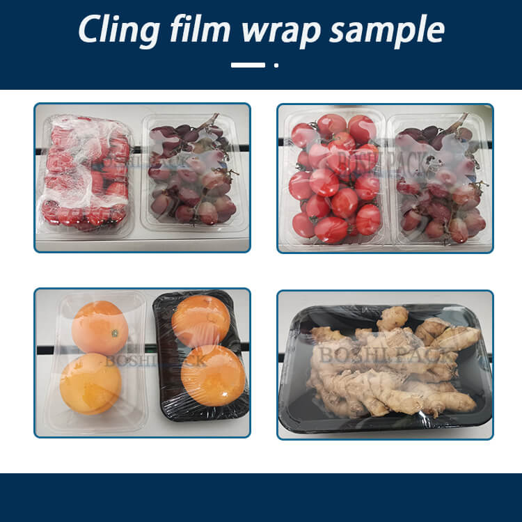 Fruit Punnet Citrus Packing Machinery Onion Mushroom Pepper Paper Frozen Meat Ready to Eat Food Cling Film Packaging Machine4 Fruit Punnet Citrus Packing Machinery Onion Mushroom Pepper Paper Frozen Meat Ready to Eat Food Cling Film Packaging Machine4