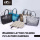 Geometric shopping bag PU fashion women handbag customized lady tote bag