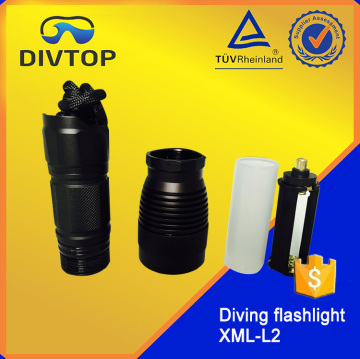 Famous products hard anodized diving flashlight