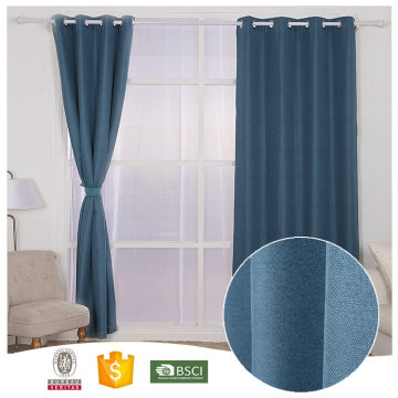 2016 High Quality 100% Polyester Plain Blackout Curtains