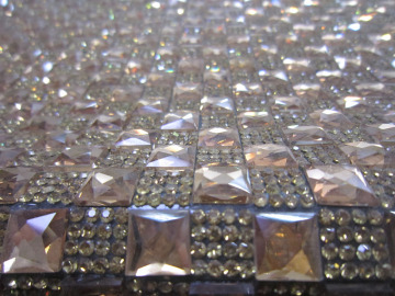 Hot fix rhinestone Tea color 24cm*40cm