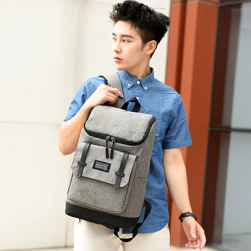 Simple Men Travel Back Pack 15.6 Inch Collage Laptop Backpack School Bag