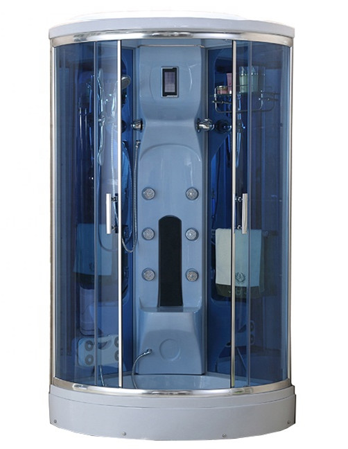 Square Corner Shower Enclosure Steam Bath Fibreglass Shower Cubicle