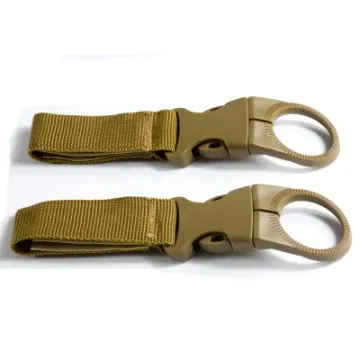 Outdoor Tactical Nylon Strap Keychain Water Bottler Holder Clip