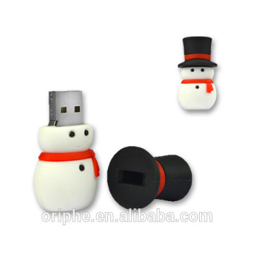 PVC snowman 1gb usb flash memery