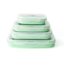 Reusable Collapsible FDA standard Silicone Lunch Bento Box