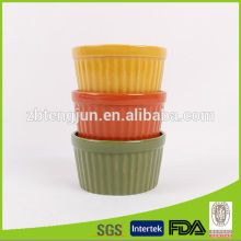 stoneware ice-cream bowl colour glazed