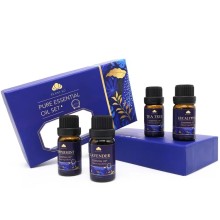 Top 4 Pure Aromatherapy Oils Home Fragrance Skin Hair Care Massage Humidifier Frankincense Plant Pure Essential Oils Set