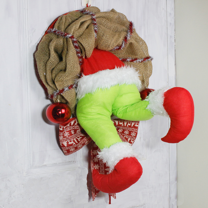 How the Christmas thief Stole Christmas Burlap Wreath