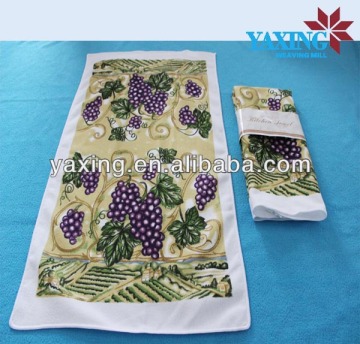 Fast-dry printed microfiber towels,disposable kitchen towel,bulk microfiber towels