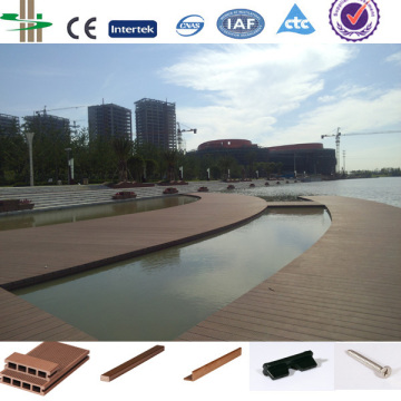 Waterproof outdoor wpc soild decking floor