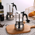 Stainless steel glass coffee maker GLASS TOP COFFEE POT, GLASS TOP ESPRESSO MAKER