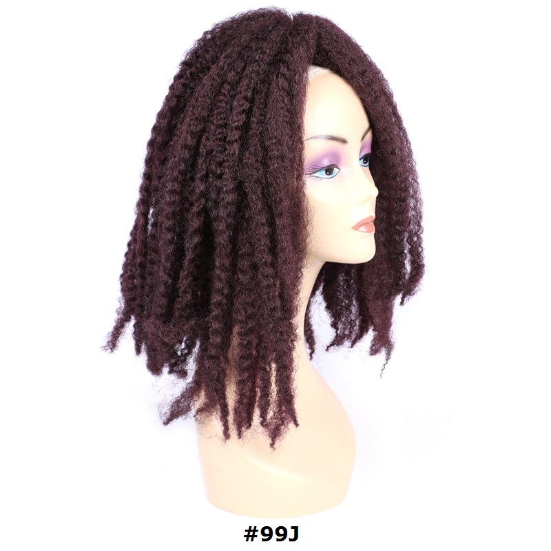 Marley Braiding Twist Hair Afro Kinky Twist Crochet  Marley Braids 18inch 100g Soft Fluffy Synthetic Hair