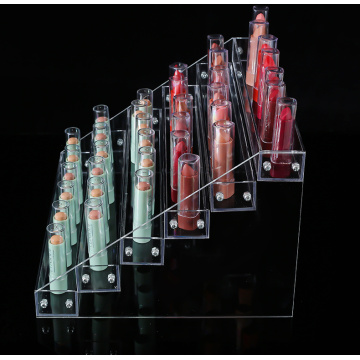 Klarer Acrylregal -Lippenstift -Nagellack -Display -Stand.